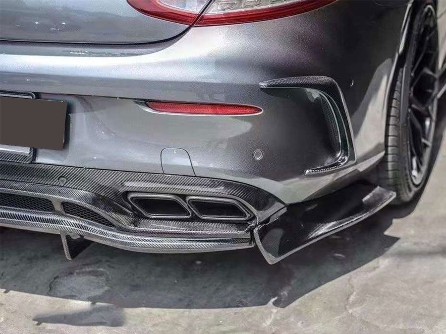 Mercedes 63 AMG C205 W205 C klass coupe карбон дифузьор