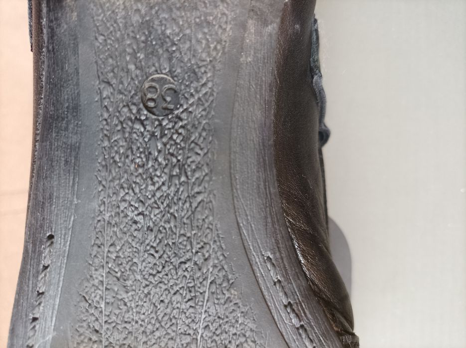 Официални обувки, балеринки 38, черни, естествена кожа