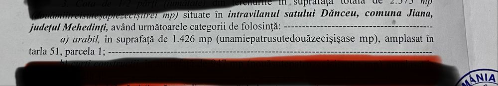 Teren com Jiana sat Danceu