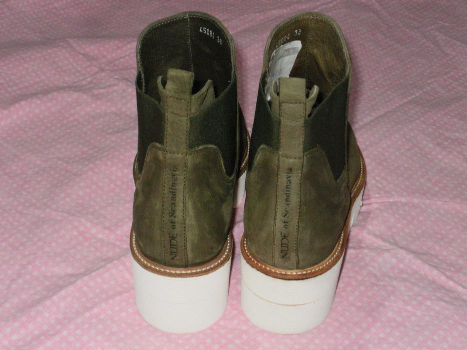 NUDE нови дамски боти естествена кожа 38