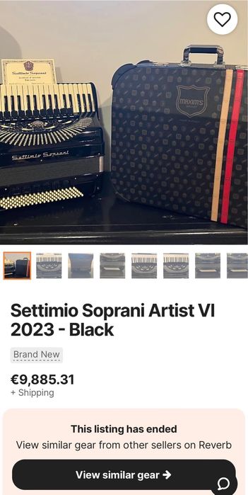 Acordeon Settimio Soprani Artist 6 cassotto 2+2
