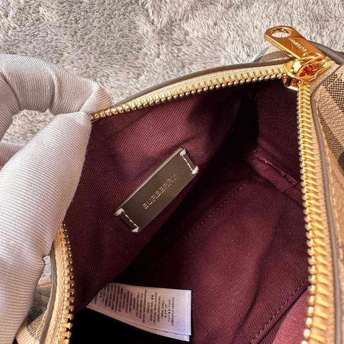 Mini Check Bowling Bag Burberry