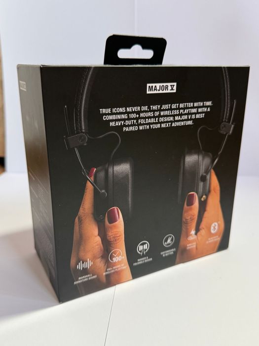 Casti audio On ear Marshall Major IV Bluetooth maro