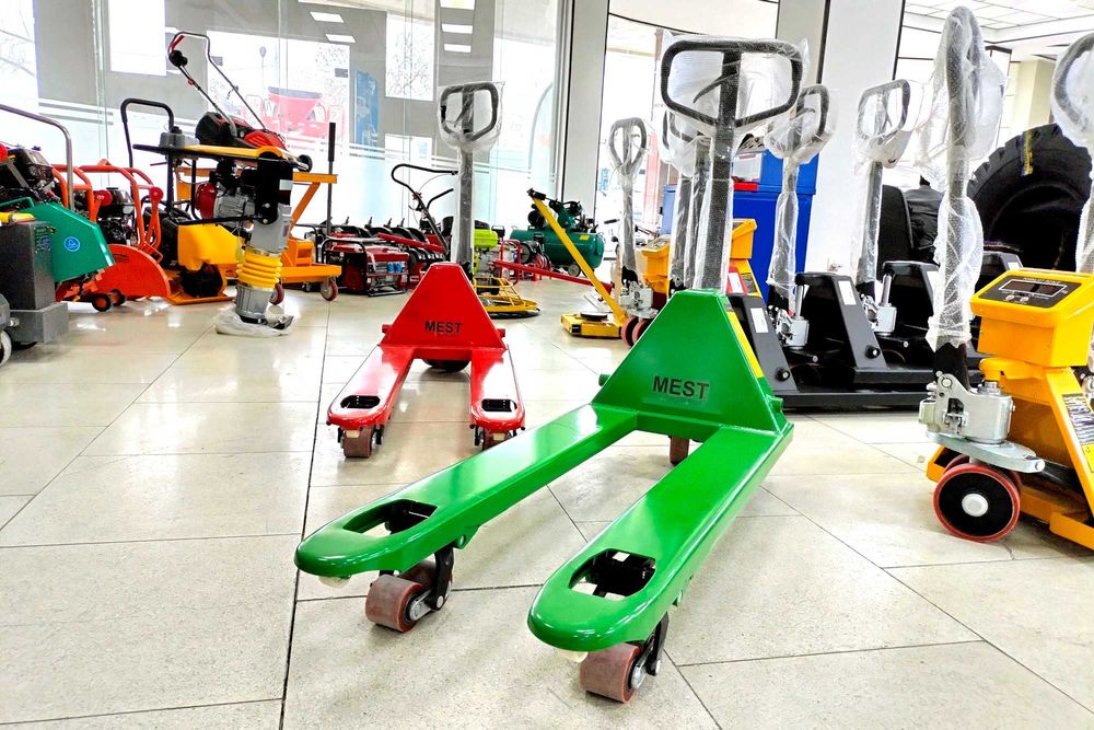 Гидравлическая тележка. Рохля Транспалет 3000кг