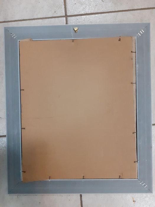 Ръчно ушите гоблен Жътварка,с рамка с плексиглас