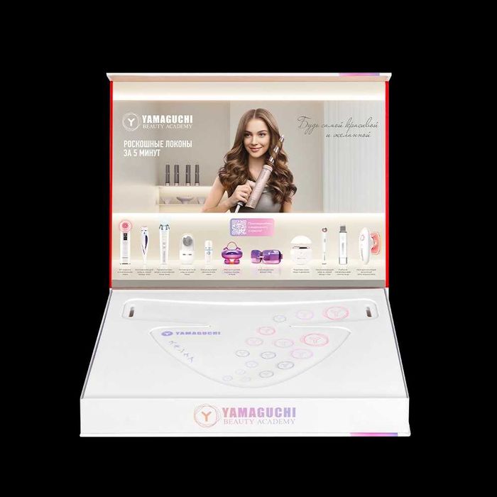 Силиконовая маска для фотоомоложения шеи Yamaguchi LED Light Neck Mask