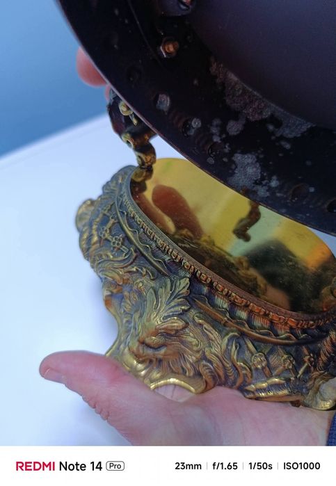 Винтидж масивно  бароково бронзово огледало