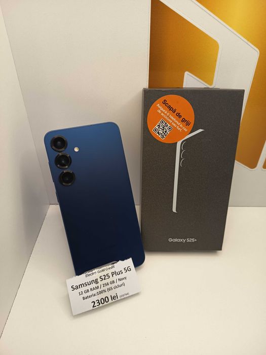 Samsung S25 Plus 5G 12GB RAM/256GB/Navy/Bateria 100%/Cutie ID9744