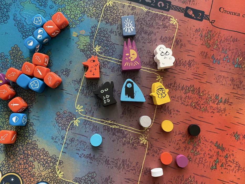 Наcтольная игра Обет. Карты в протекторах