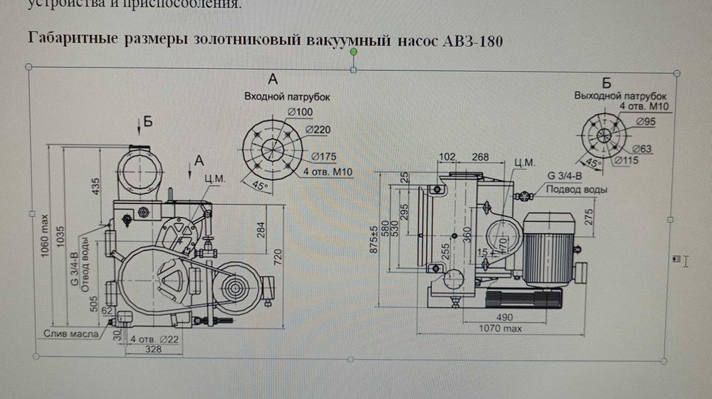 Вакуумный насос АВЗ-180