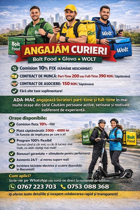 Glovo Bolt Food Wolt