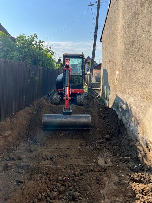 Miniexcavator și basculanta - fundații, săpături, fose, demolari