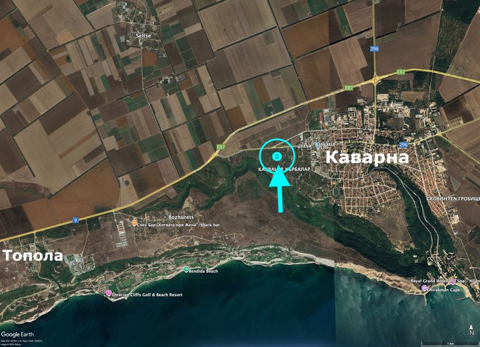 Продава се парцел с площ 760 кв.м. в гр. Каварна