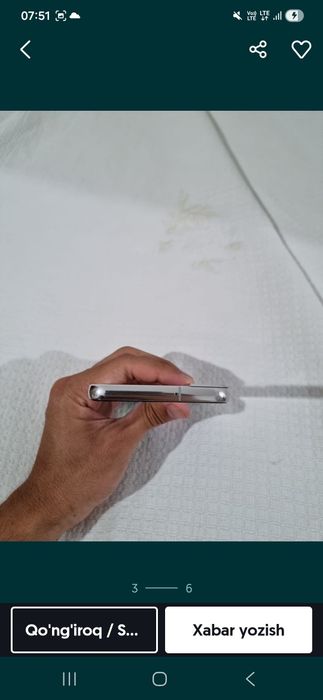 Samsung S22 256gb ideal holatda karobkasi bor