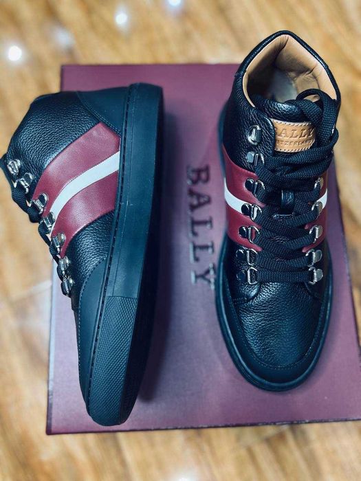 Bally  мужские кожаные high-top кеды РАЗМЕР 40