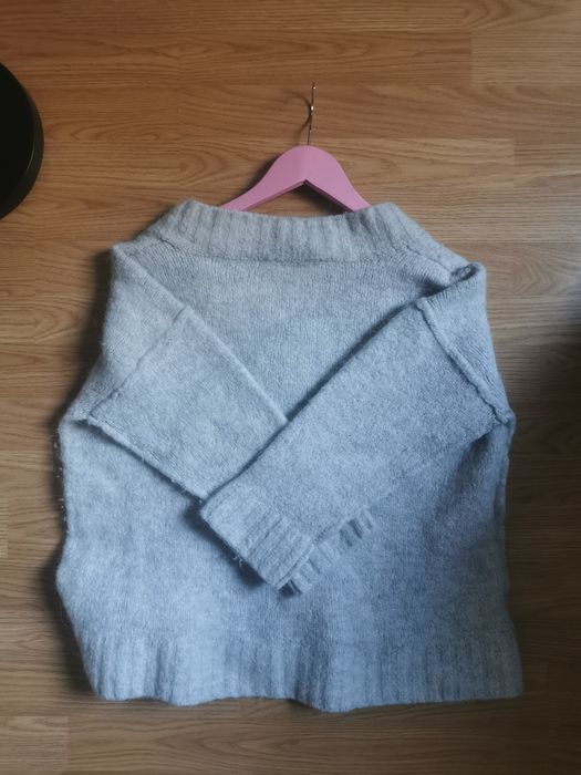 pulover Zara knit de iarna calduros din lana