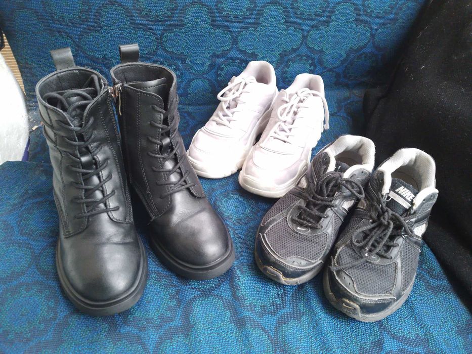 Боти Mat star естествена кожа и маратонки Nike н.36