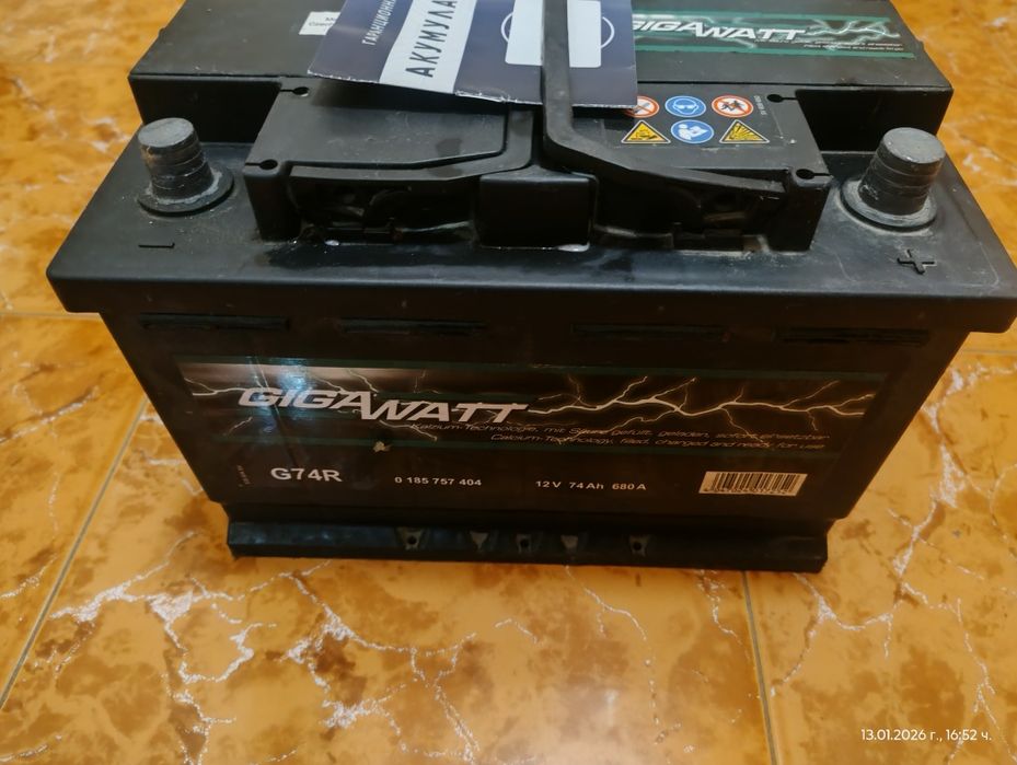 Акумулатор 74Ан 4месеца остатъчна гаранция