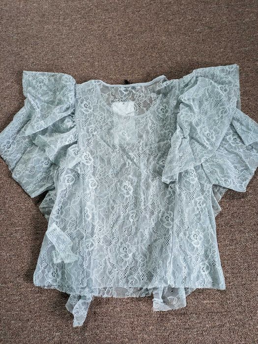 САМО 10лв Топ Mango дантела Zara