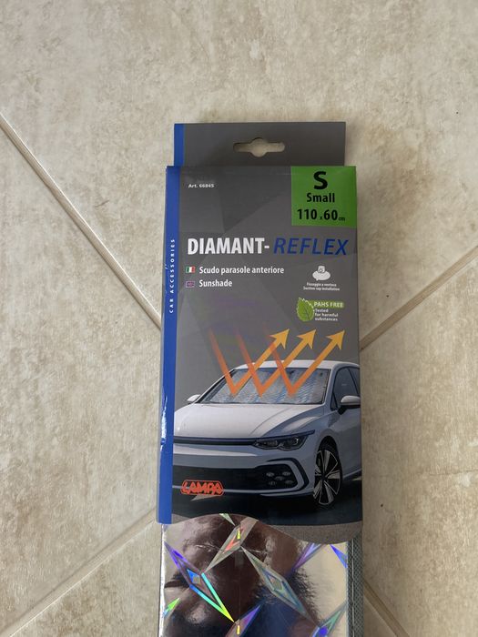 Parasolar auto din carton dimensiune 110x60 cm