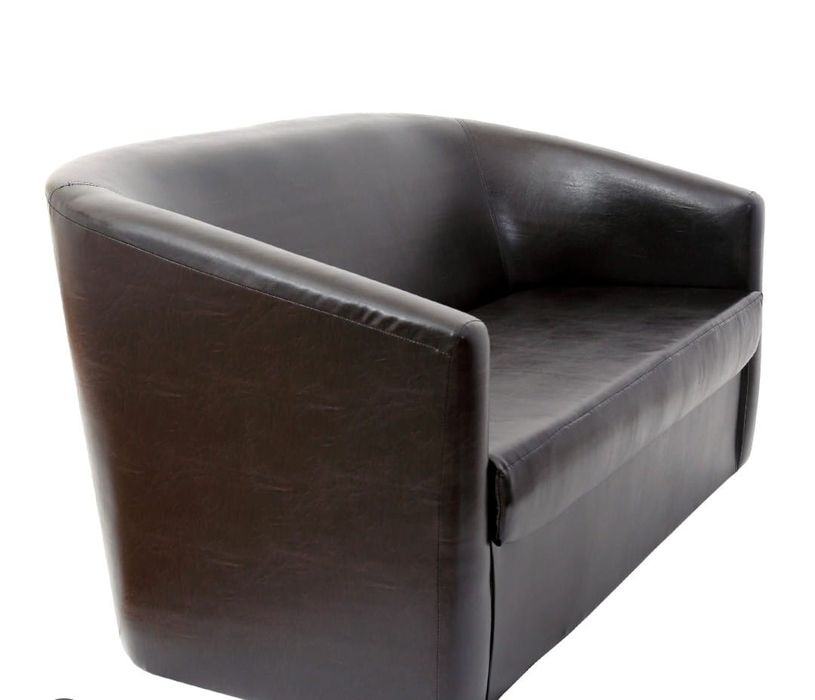 Canapea si fotolii Tudor imitatie piele negru