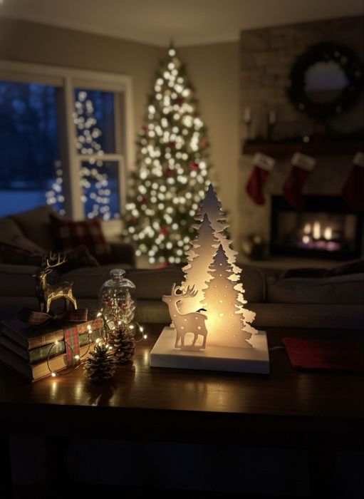 Decoratiune de Craciun - Suport lumanare LED