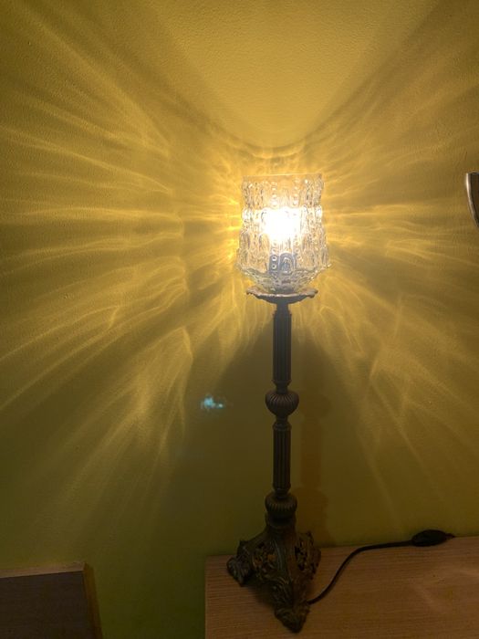 Нощна лампа бронз и огледало