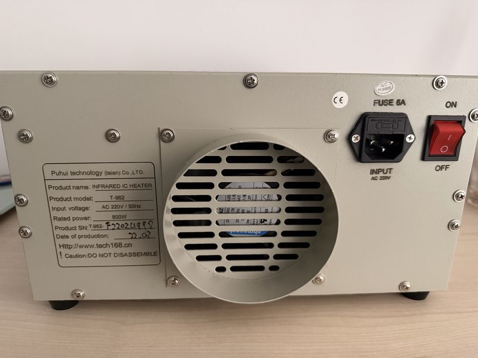 Vand echipament BGA reflow cu cuptor si profil de temperatura