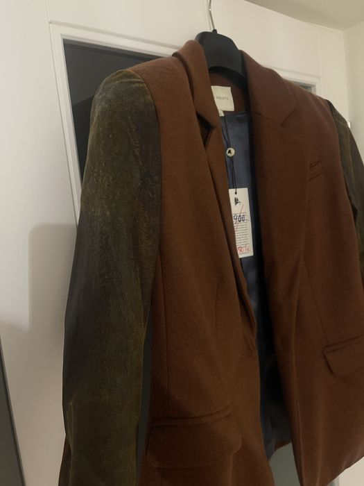 Sacou Lână+Piele 100%