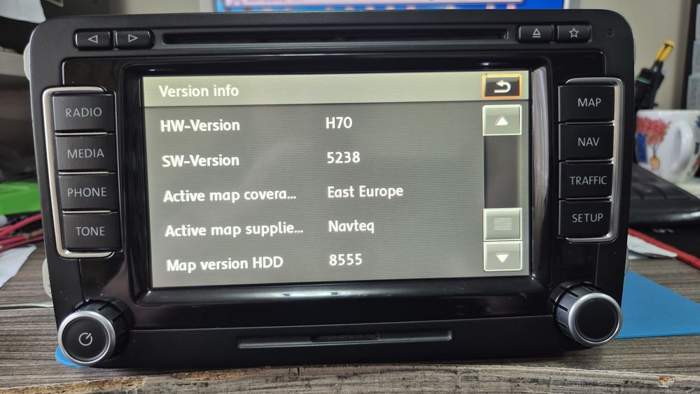 Vw RNS510 Led подсветка,40gb HDD - на Немски!