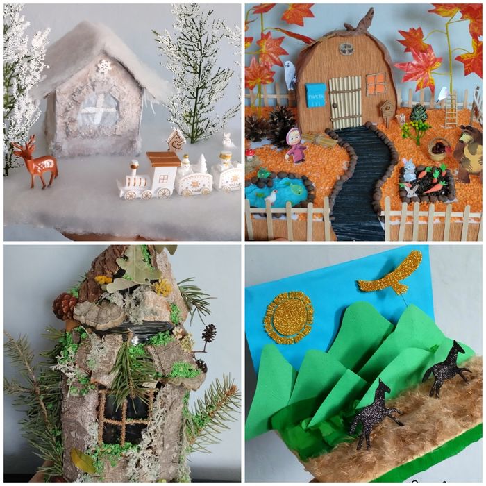 Делаю поделки в садик школу