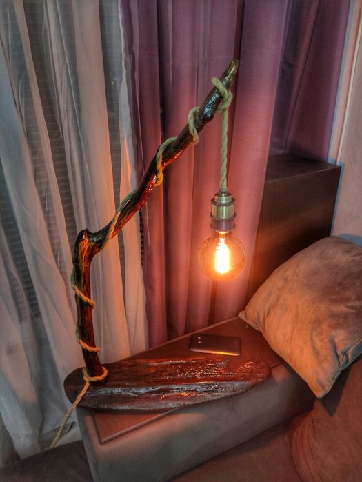 Ръчно изработена арт нощна лампа
