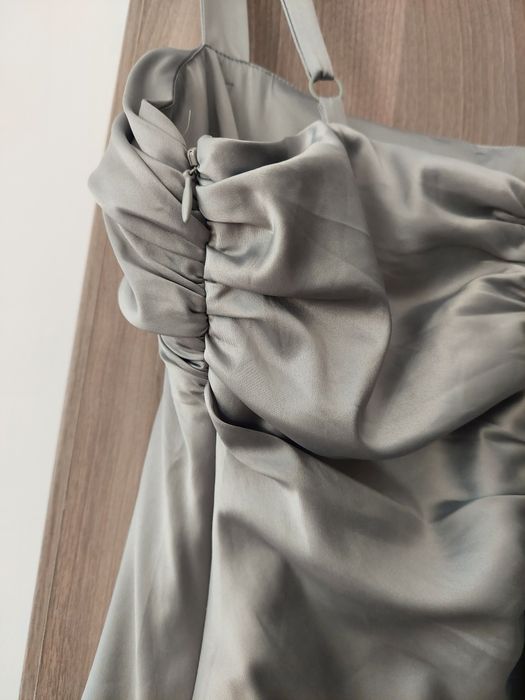 Top The limited gri elegant cu bretele ajustabile