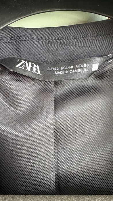 ZARA НОВО черно мъжко сако