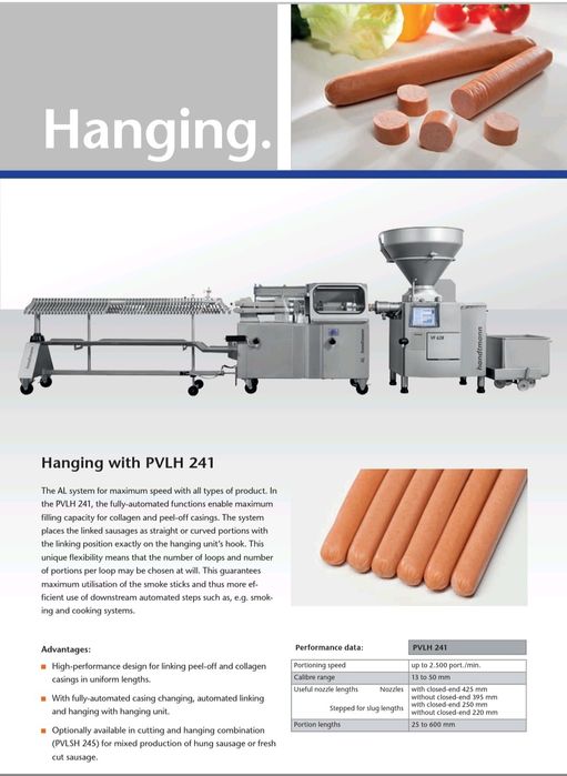 Handtmann Машина за връзване/пресукване  и окачване