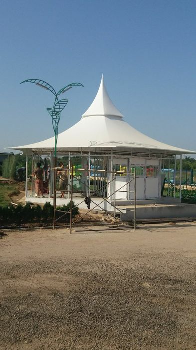 Баннер тент установки