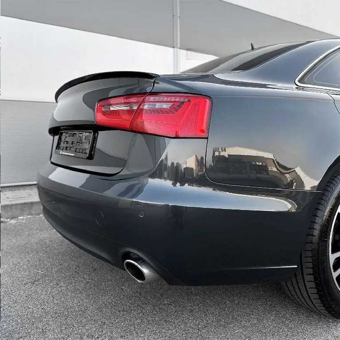 Eleron Lip Codita Portbagaj Audi A6 C7 Sedan Sline 11-18, Negru Lucios
