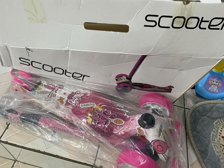 Самокат барби для девочек