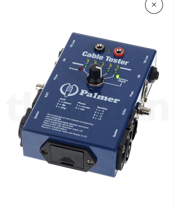 Cable tester cablu Palmer XLR RCA JACK nou sigilat
