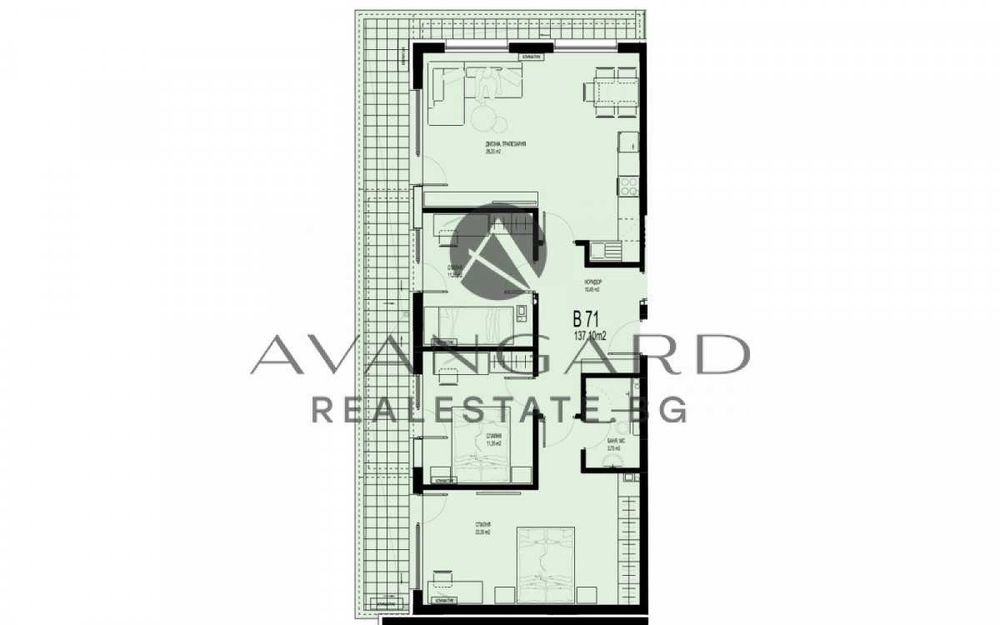 оф.24769 Четиристаен в луксозна сграда/ Смирненски