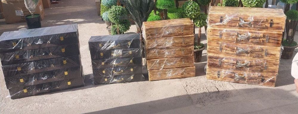 Шашлык набор. Идиши кожа ва ёгочдан ишланган