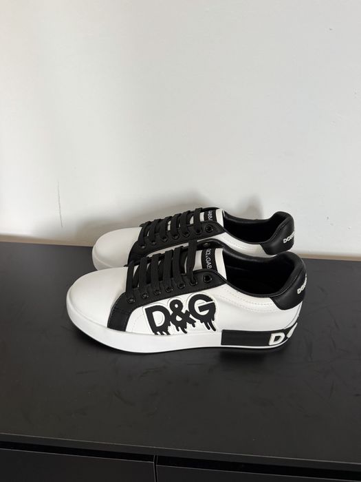 Dolce gabbana portofino LOGO marimea 41 White & Black