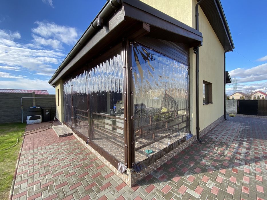 Inchideri terase/foisoare cu folie PVC transparenta Taiwan 0.8mm