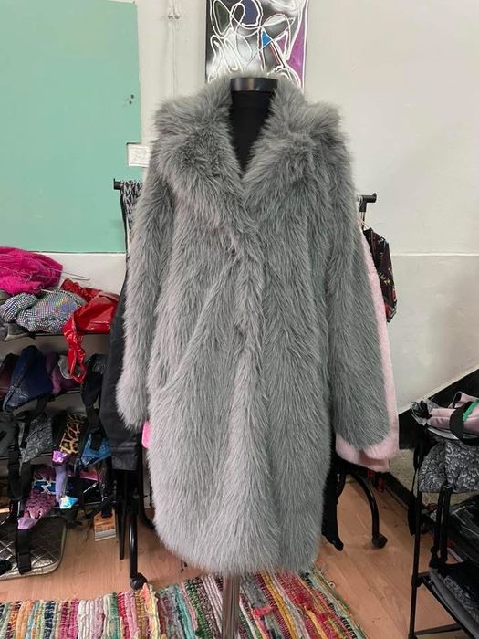 Палто изкуствен косъм