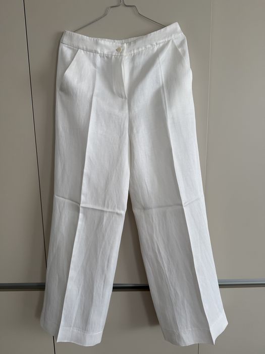 Страхотен бял ленен костюм Sandro Paris