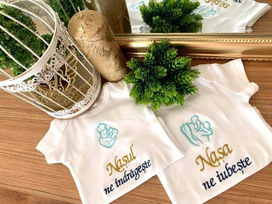 Body brodate personalizate pentru bebelusi