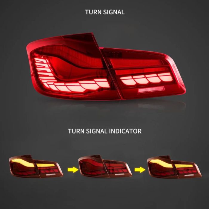 Диодни LED стопове за BMW F10 Седан (2010–2017) – CS / M5 визия