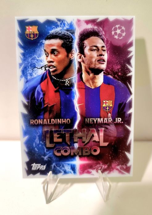 Cartonas Lethal combo ucl Match attax 2025 Ronaldinho & Neymar