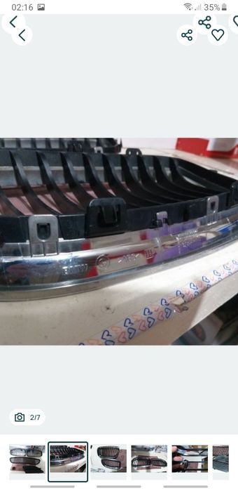 Grilaze Nari Bara Fata BMW E90 E91 Facelift OEM originale Crom