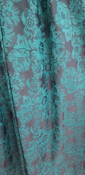 Rochie ocazie, eleganta, lunga, negru/verde, marimea M/L